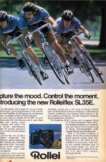 Rolleiflex SL35E advertisement